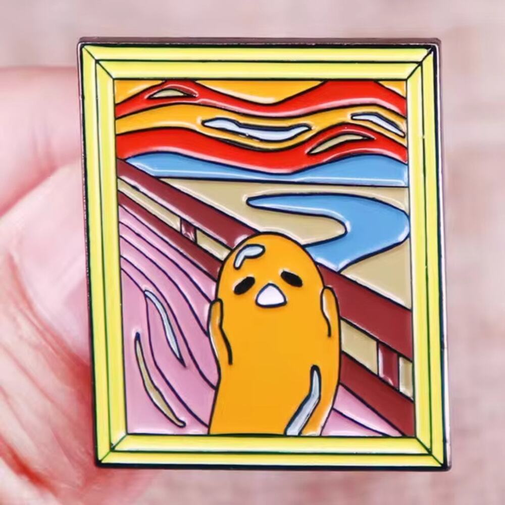 Gudetama Lazy Egg Frame Enamel Pins 361-2
